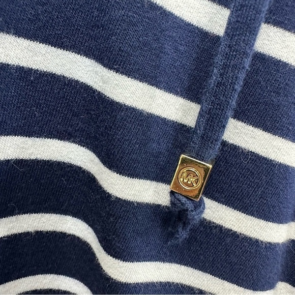 Michael Kors Navy White Stripe Nautical Hoodie, Large - Picture 8 of 10